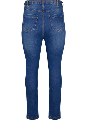 Hochtaillierte Bea-Jeans mit Super Slim Fit, Blue denim, Packshot image number 1