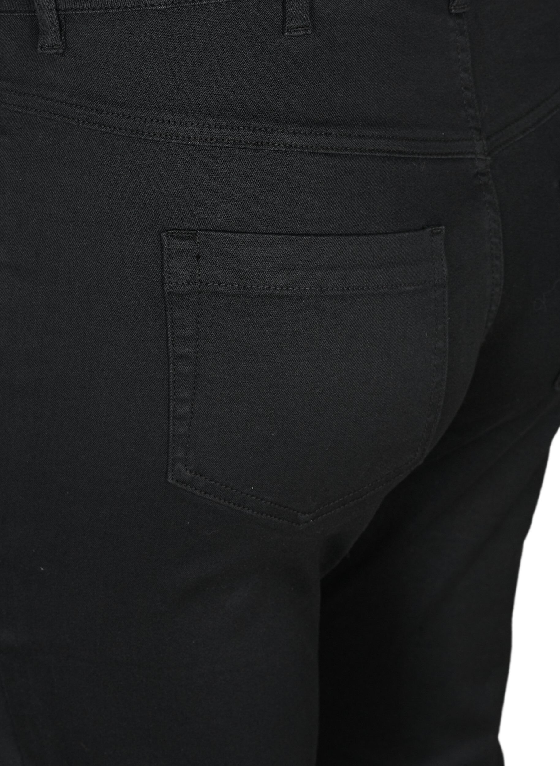 ZizziAmy Caprijeans mit hohem Taille und Super Slim Fit, Schwarz, Packshot image number 3