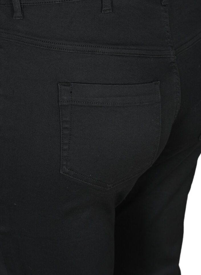 Amy Caprijeans mit hohem Taille und Super Slim Fit, Schwarz, Packshot image number 3