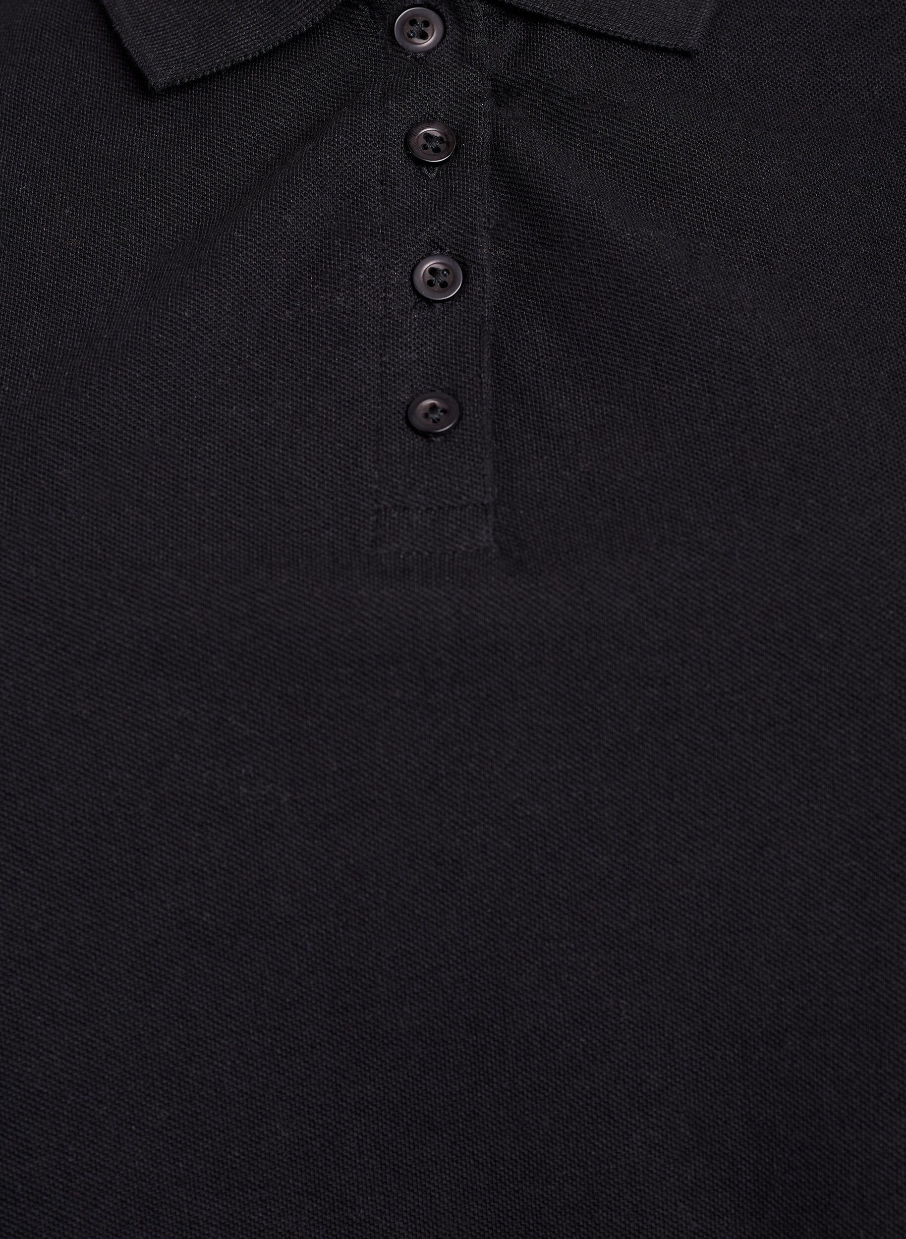 ZizziPoloshirt mit kurzen &Auml;rmeln, Schwarz, Packshot image number 2