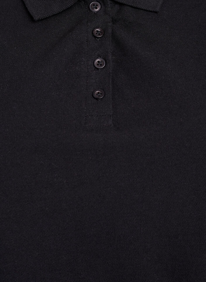 Poloshirt mit kurzen &Auml;rmeln, Schwarz, Packshot image number 2