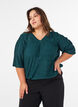 Bluse mit welliger Struktur und Ballonform, Gr&uuml;n, Model image number 0