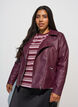 Bikerjacke aus Kunstleder, Rot, Model image number 0