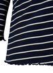 Gestreifte Bluse mit Rundhals, Night Sky Stripe, Packshot image number 3