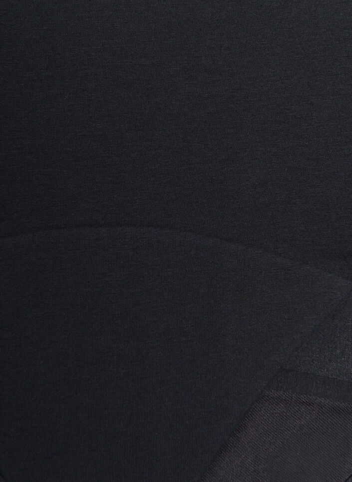 Periodenslip aus Baumwolle mit hoher Taille, Schwarz, Packshot image number 2