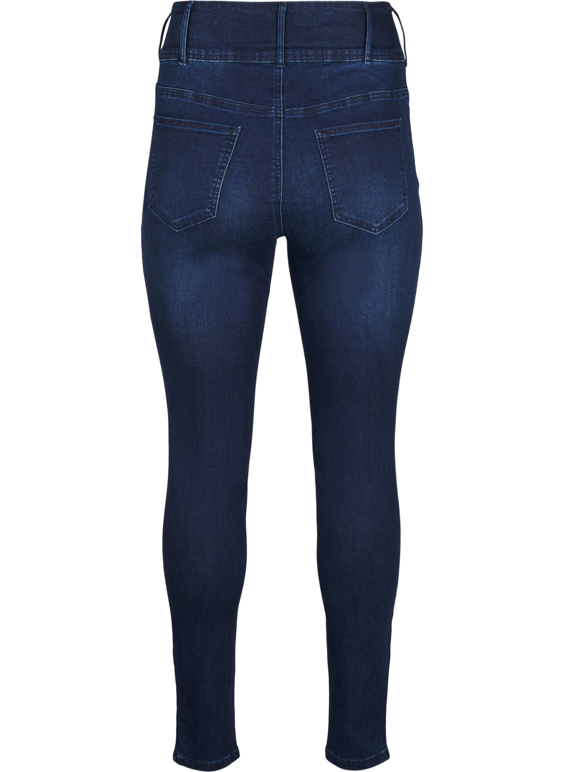 ZizziSuper schlanke Bea Jeans mit extra hoher Taille, Blau, Packshot image number 1