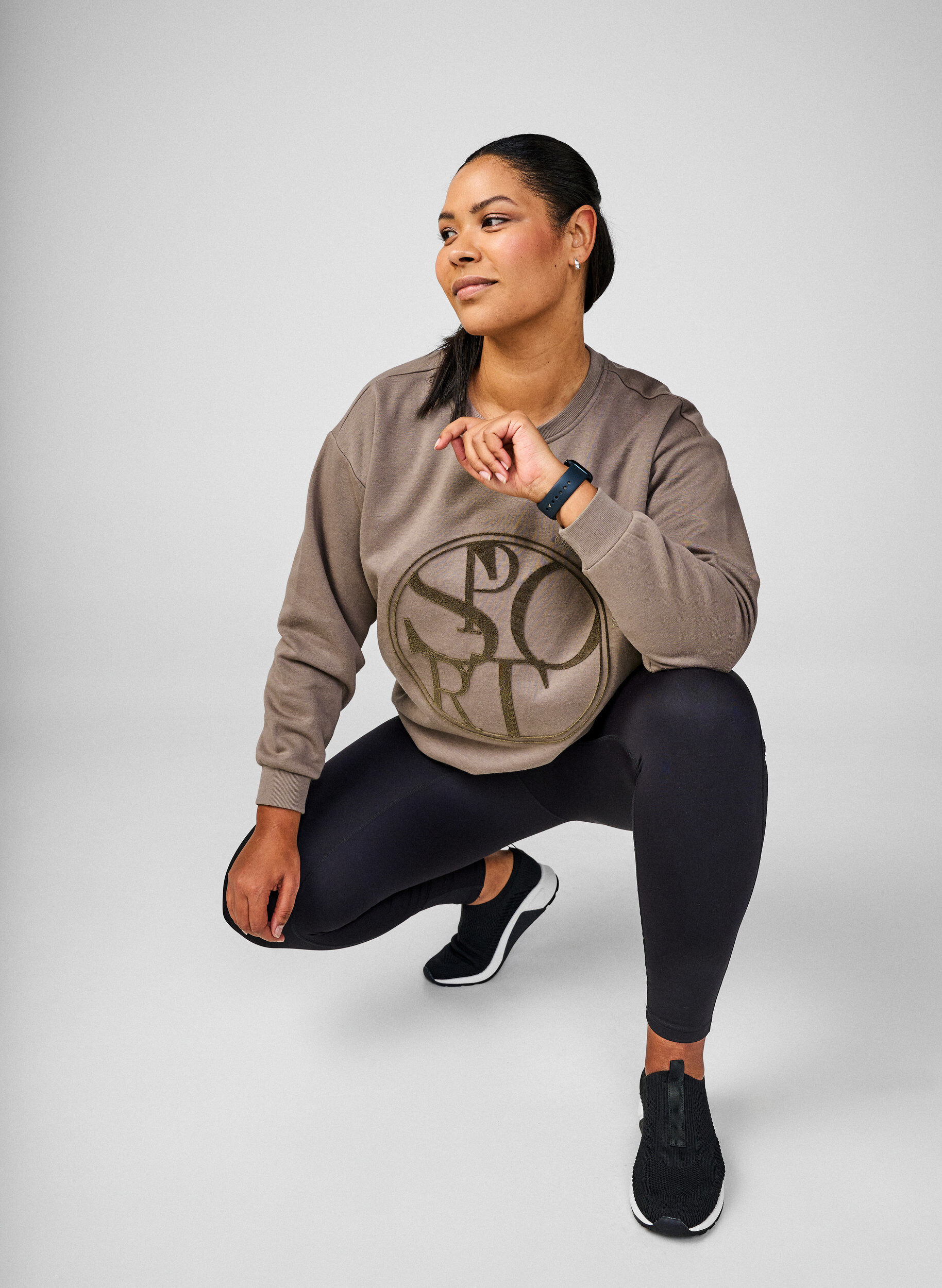 ZizziCORE, Squat-proof Trainingstights mit Tasche, Schwarz, Image image number 0