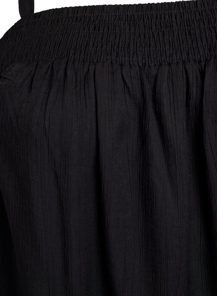 Midi-Trägerkleid aus Viskose, Schwarz, Packshot image number 2