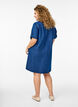 Denimkleid mit kurzen Ärmeln und Knöpfen, Blau, Model image number 2