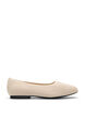 Ballerinas aus fein strukturiertem Stoff, Beige, Packshot image number 0