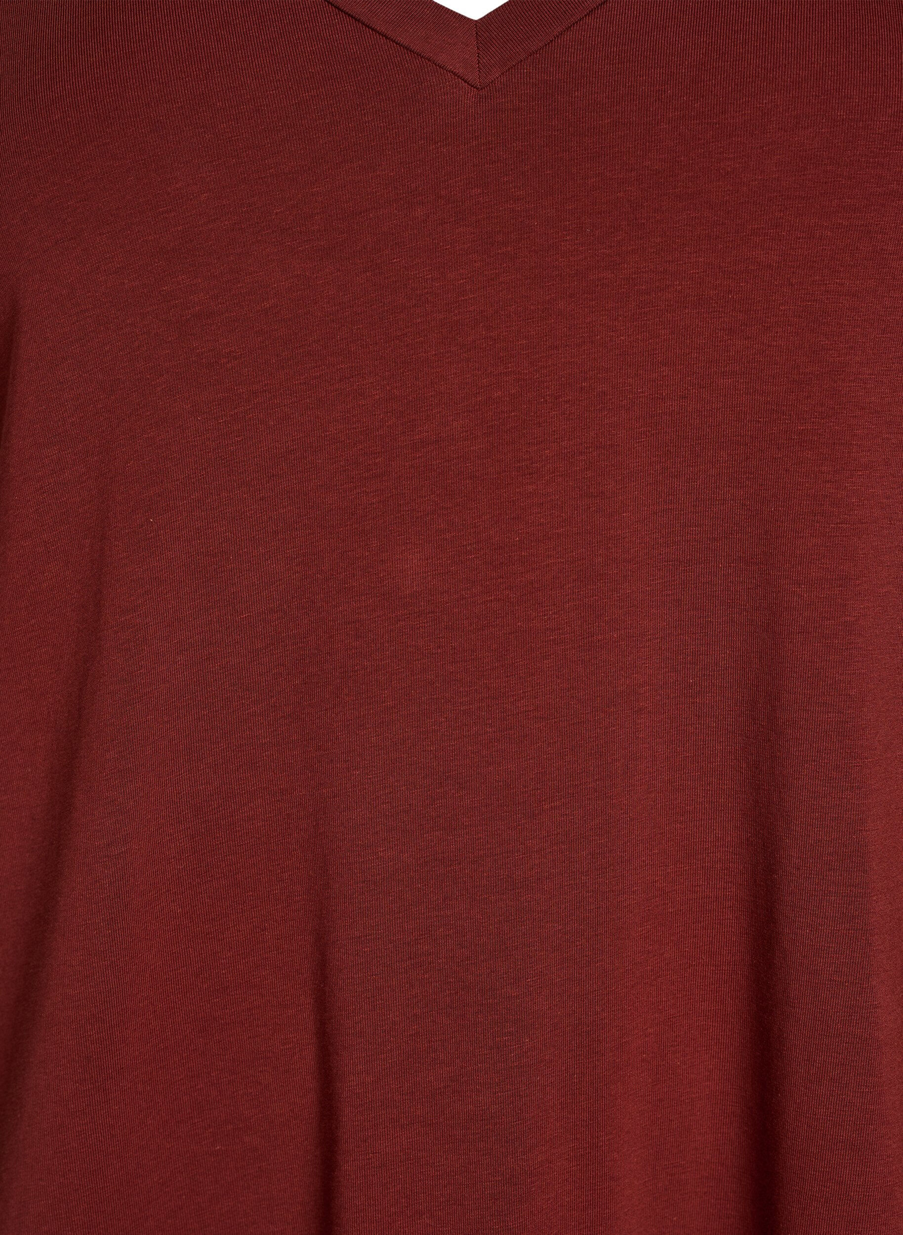 ZizziMidi-T-Shirtkleid mit V-Ausschnitt., 0426, Packshot image number 2