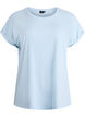 Kurz&auml;rmeliges T-Shirt aus Baumwollmischgewebe, Blau, Packshot image number 0