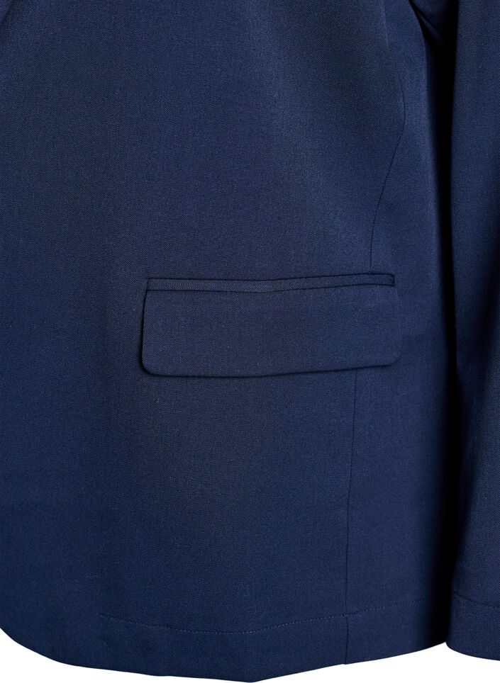 Offener Blazer mit Taschen, Blau, Packshot image number 2
