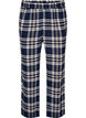 Karierte Pyjamahose aus Baumwolle, Blau, Packshot image number 0