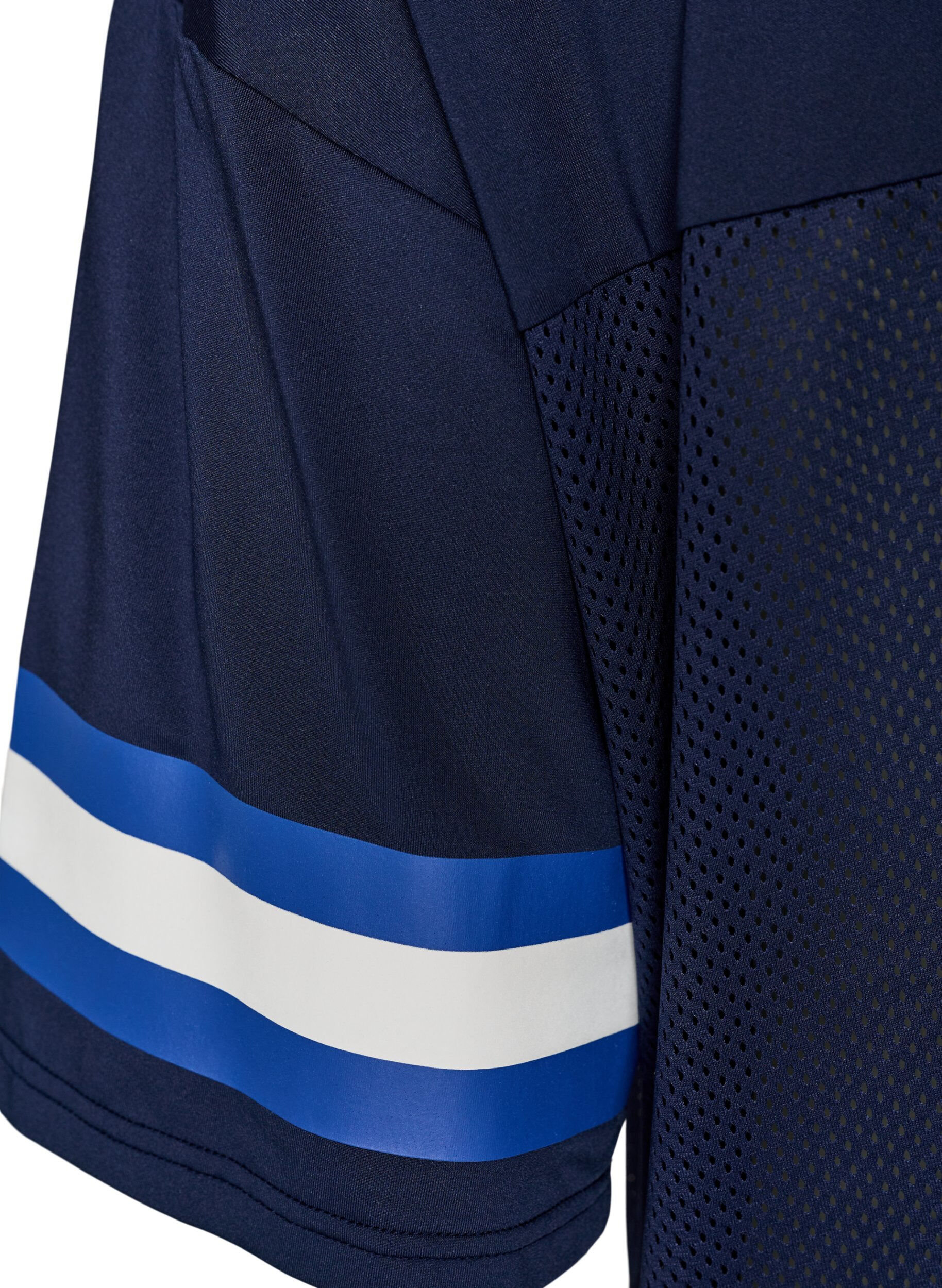 ZizziTrainingsshirt mit V-Ausschnitt und Frontprint, Blau, Packshot image number 3