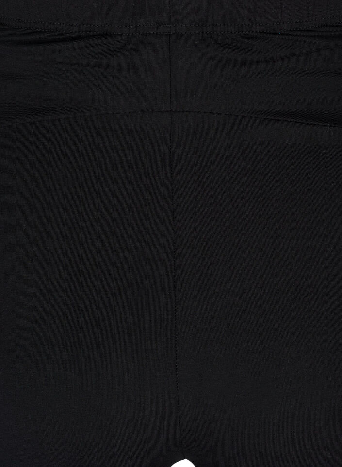 Eng anliegende Umstandsshorts aus Baumwolle, Schwarz, Packshot image number 3