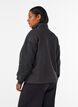 Sweatshirt mit Teddy-&Auml;rmeln und hohem Kragen, Grau, Model image number 2