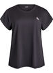 Einfarbiges Trainings-T-Shirt, Schwarz, Packshot image number 0