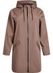Regenjacke mit Taschen und Kapuze, Braun, Packshot image number 0