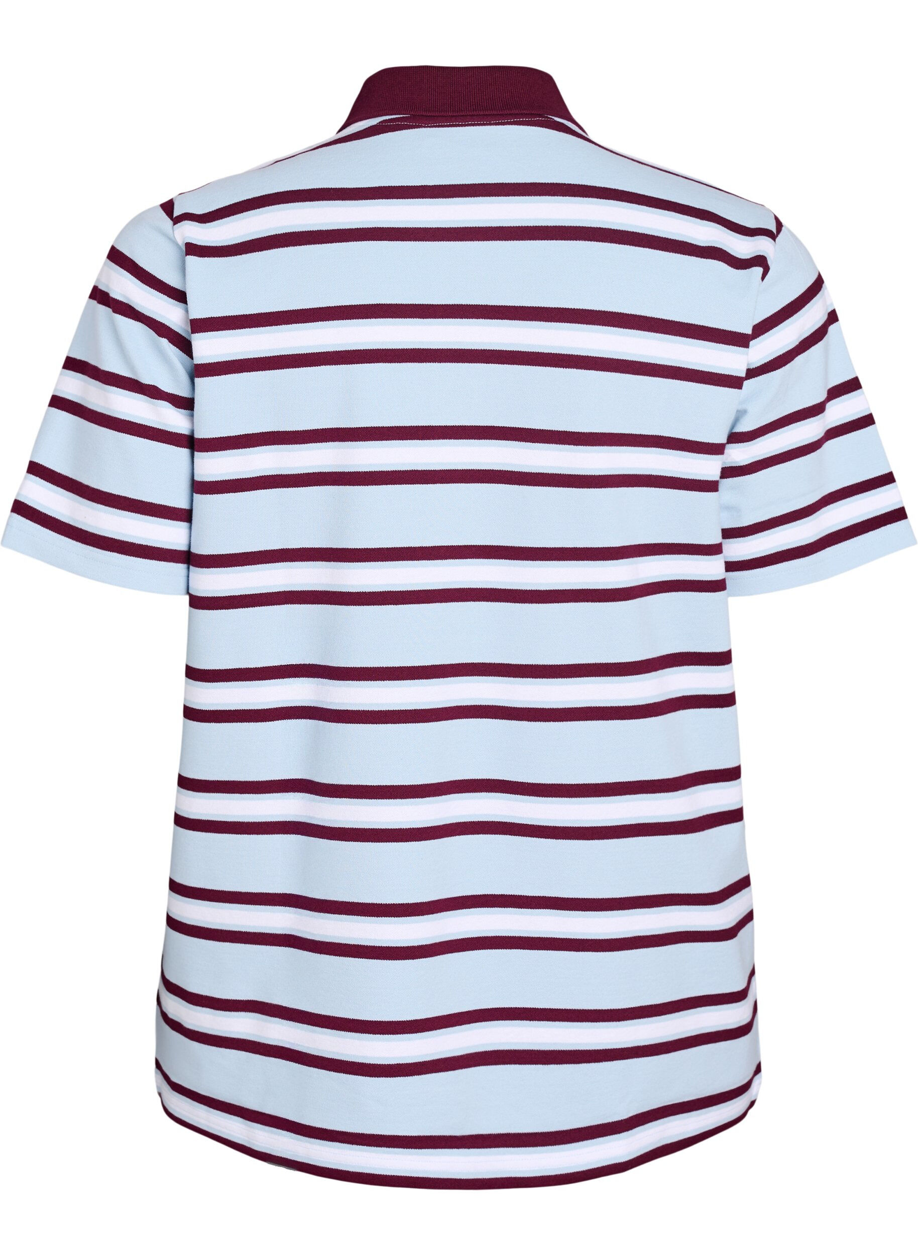 ZizziPoloshirt mit kurzen &Auml;rmeln, Blau, Packshot image number 1