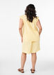 Lockere Shorts aus Baumwollmusselin mit hoher Taille, Gelb, Model image number 2