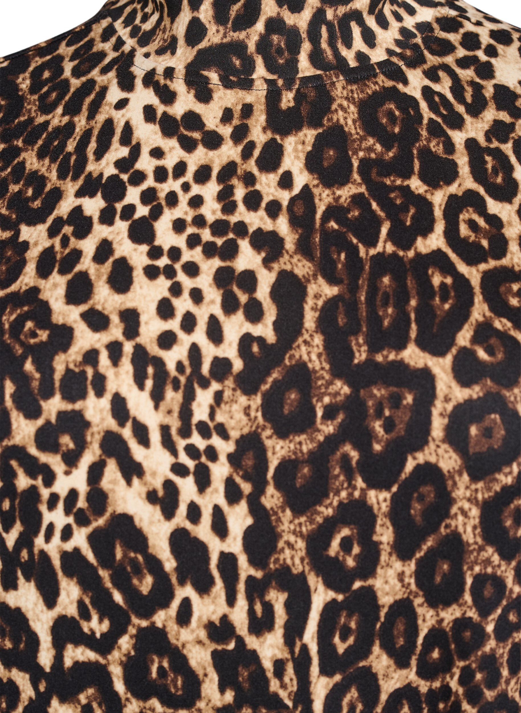 ZizziFLASH &ndash; Lang&auml;rmeliges Kleid mit Rollkragen, Schwarz, Packshot image number 2