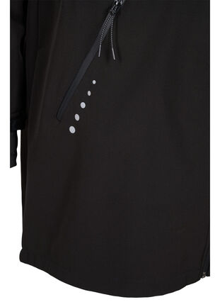 Softshell-Jacke mit Fleece, Black Solid, Packshot image number 3