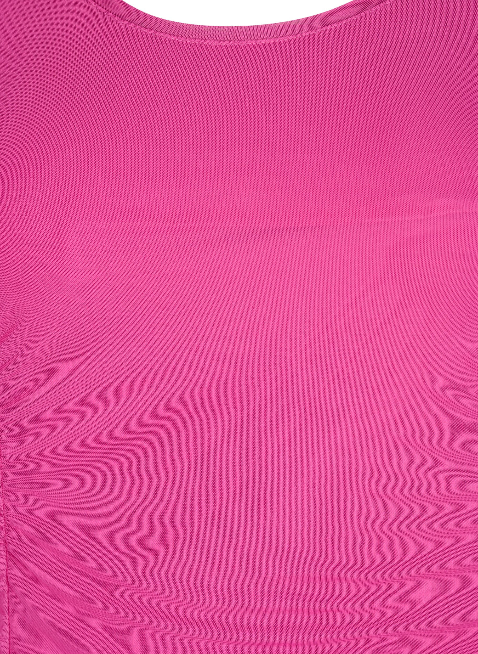 ZizziEng anliegendes Kleid mit Drapierungen, Fuchsia Red, Packshot image number 2