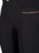 Eng anliegende Hose mit Reißverschlussdetails, Schwarz, Packshot image number 2