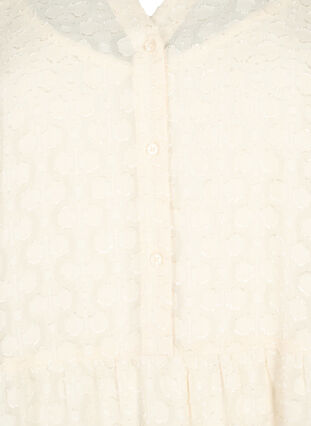 Jacquard-Kleid mit Rüschenkragen, Birch, Packshot image number 2