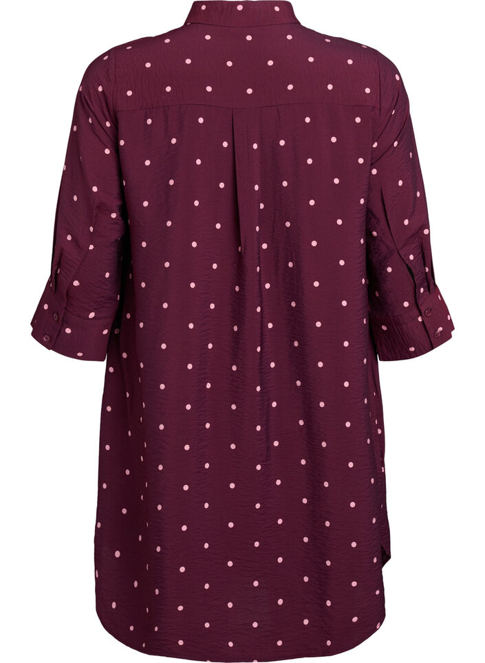 Kleid mit Kragen und Brusttasche, Rot, Packshot image number 1