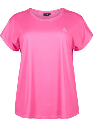 Kurzärmeliges Trainings-T-Shirt, Raspberry Rose, Packshot image number 0