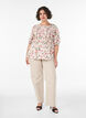 Bluse aus Viskose mit Smock und Peplum-Effekt, Vanille, Model image number 1