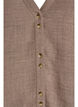 Hemdbluse mit V-Ausschnitt und kurzen &Auml;rmeln, Braun, Packshot image number 2