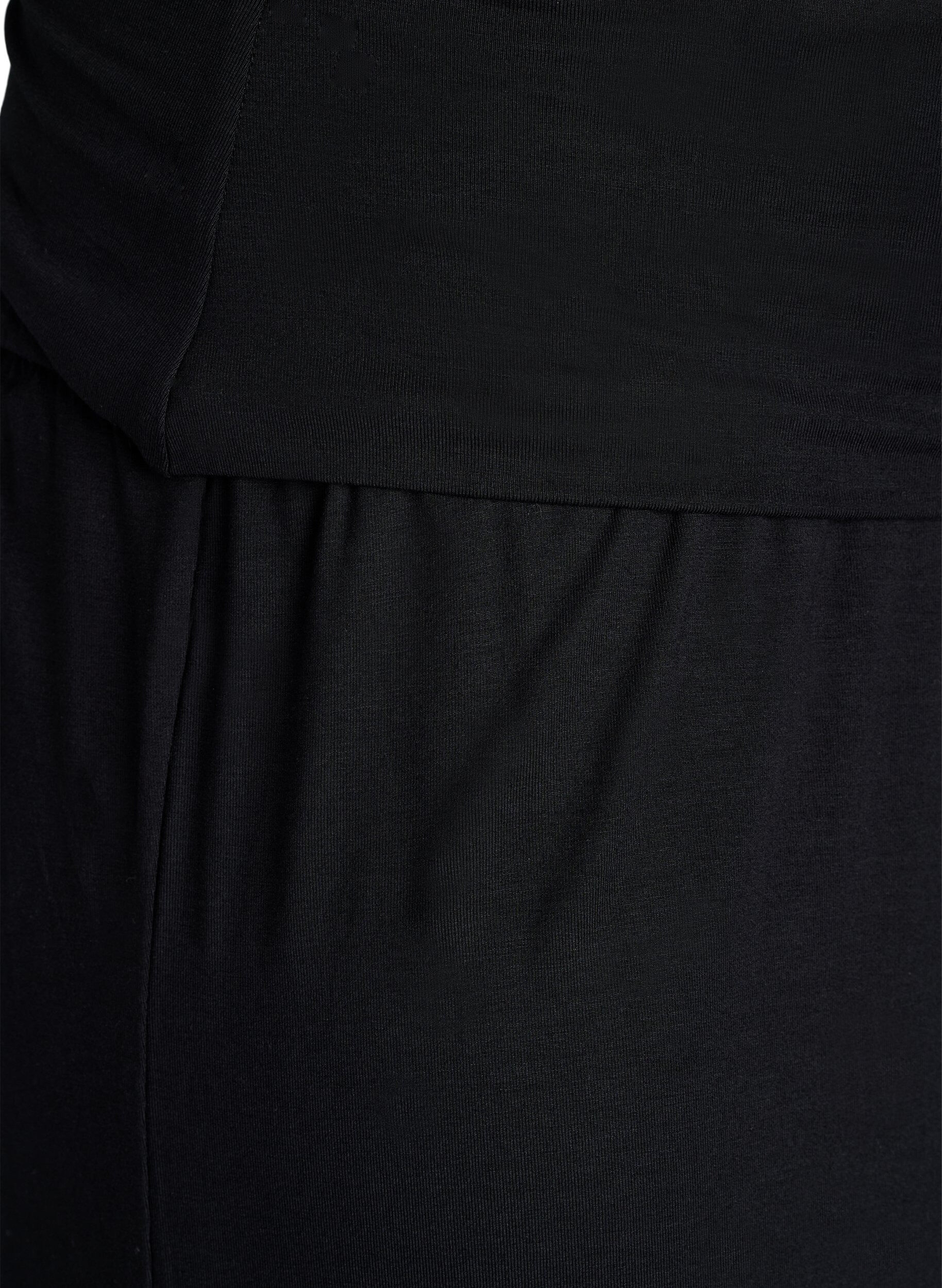 ZizziCulotte aus Jersey mit hoher Taille, Schwarz, Packshot image number 2