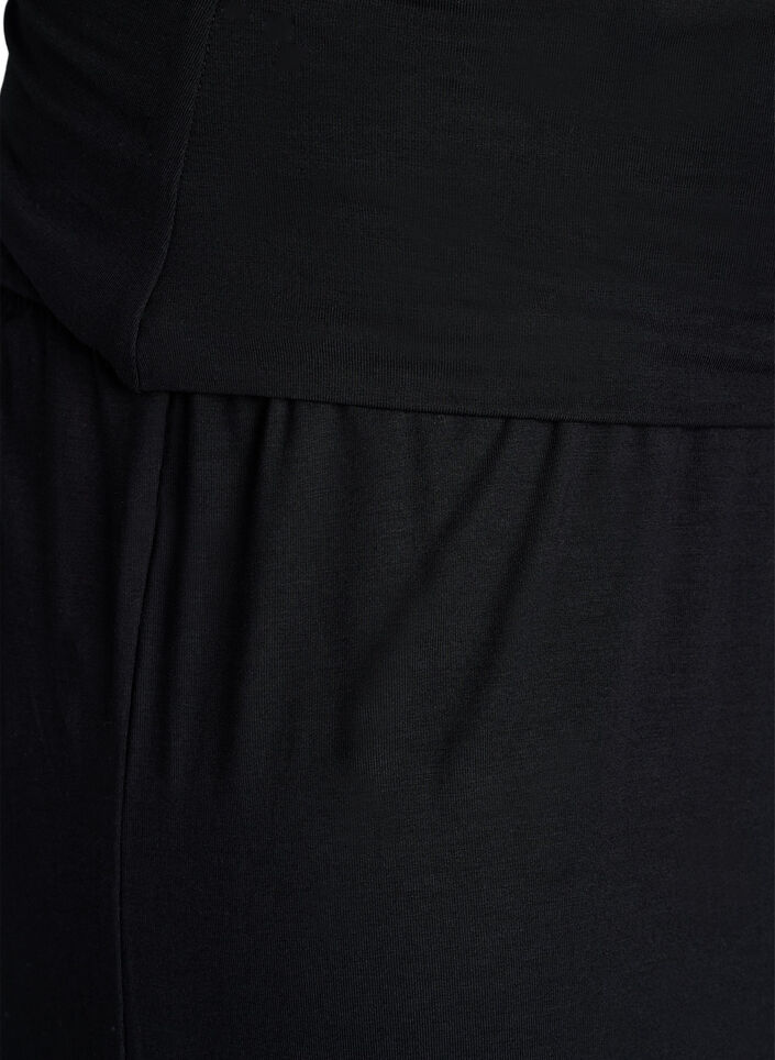 Culotte aus Jersey mit hoher Taille, Schwarz, Packshot image number 2