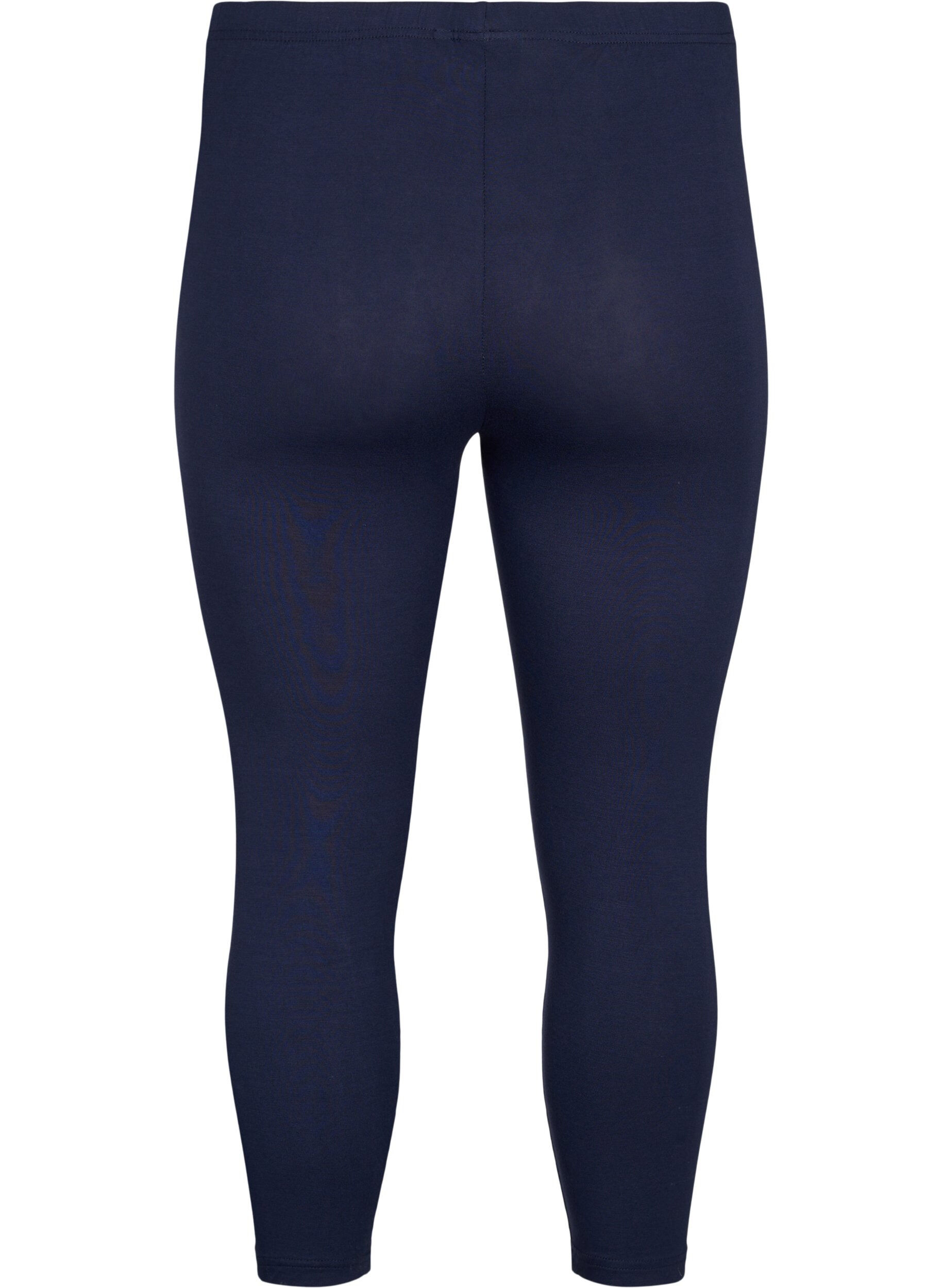 ZizziBasic 3/4-Leggings aus Viskose, Blau, Packshot image number 1
