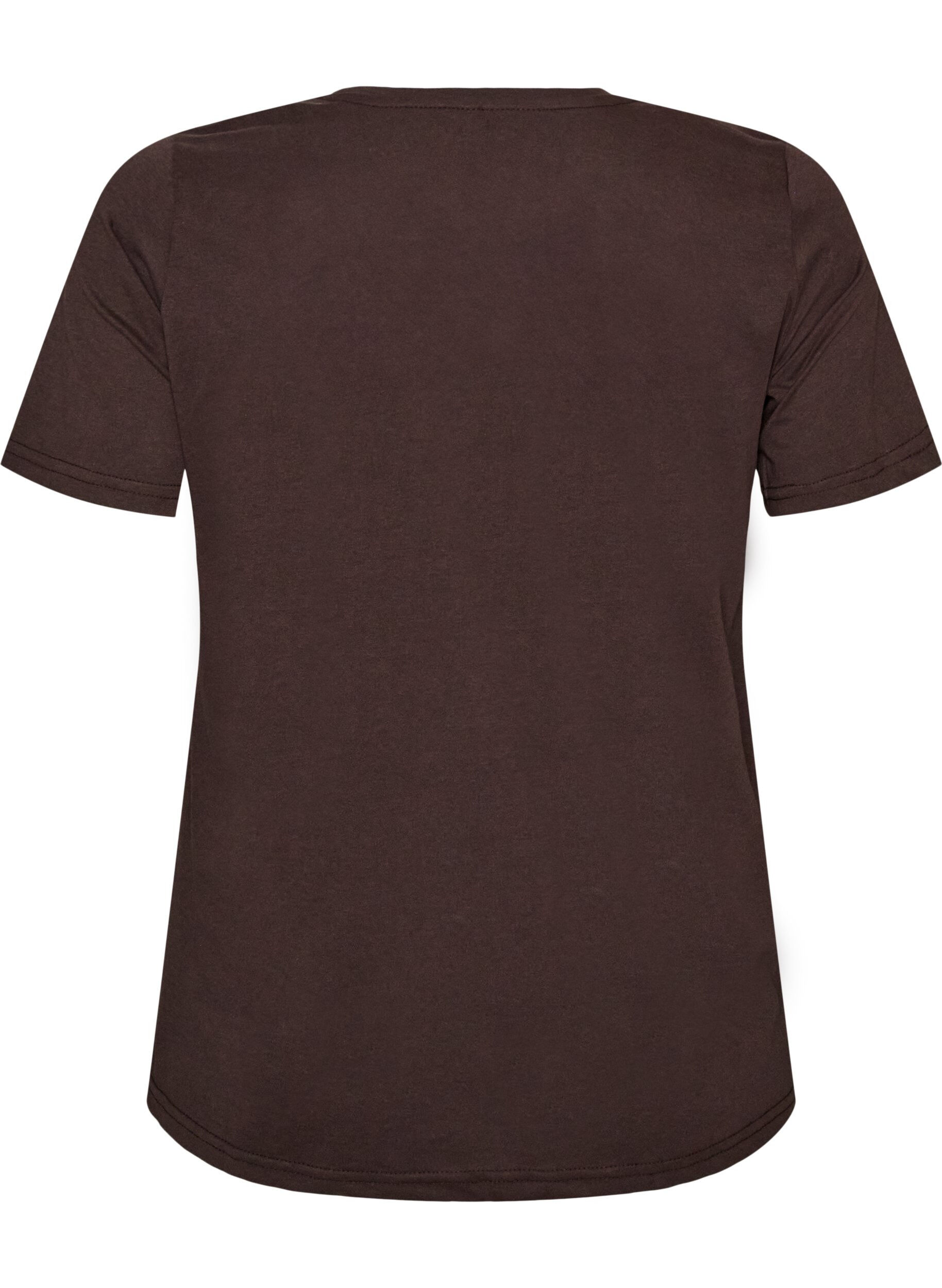 ZizziT-Shirt mit Print, Braun, Packshot image number 1
