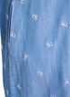 Kleid aus Lyocell mit Denim-Look und bestickten Blumen, Blau, Packshot image number 3