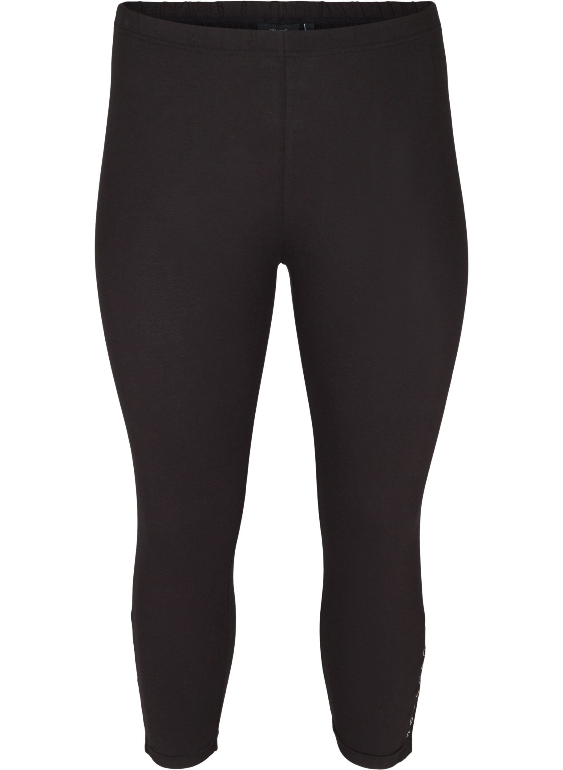 Zizzi3/4-Leggings mit Kn&ouml;pfen, Black, Packshot image number 0