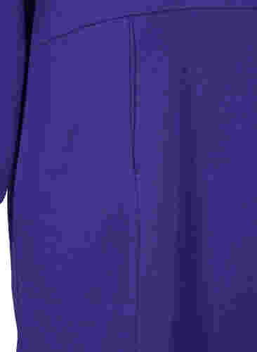 Langes Sweatshirt mit Kapuze und Taschen, Deep Blue, Packshot image number 3