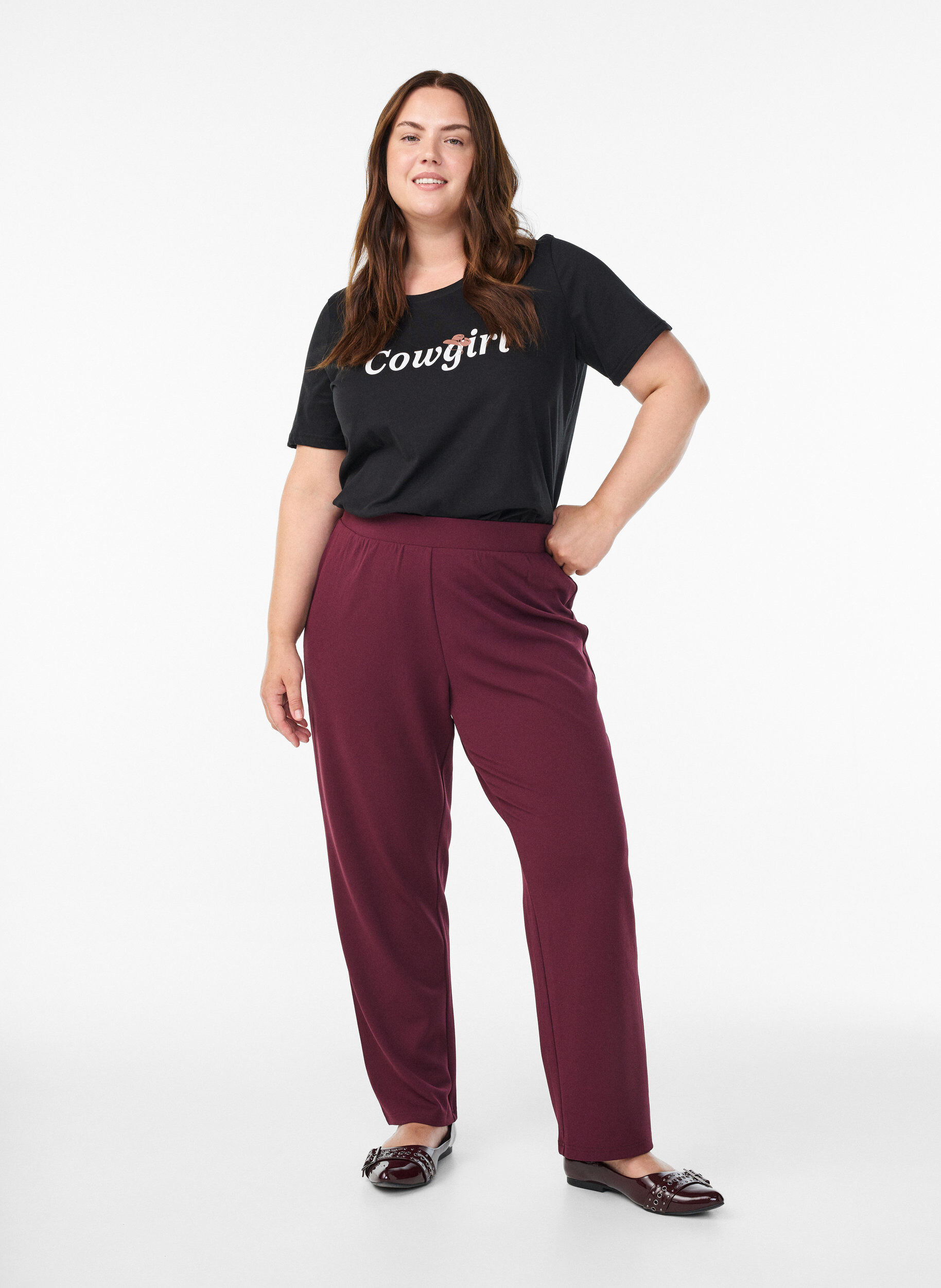 ZizziFLASH - T-Shirt mit Print, Schwarz, Model image number 1