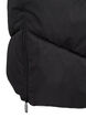 Langer Puffermantel mit Kapuze und Taschen, Schwarz, Packshot image number 4