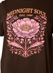 T-Shirt aus Bio-Baumwolle mit Frontprint, Braun, Packshot image number 2