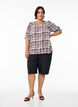 Bluse mit 1/2 &Auml;rmeln, Dunkles Bordeaux, Model image number 1