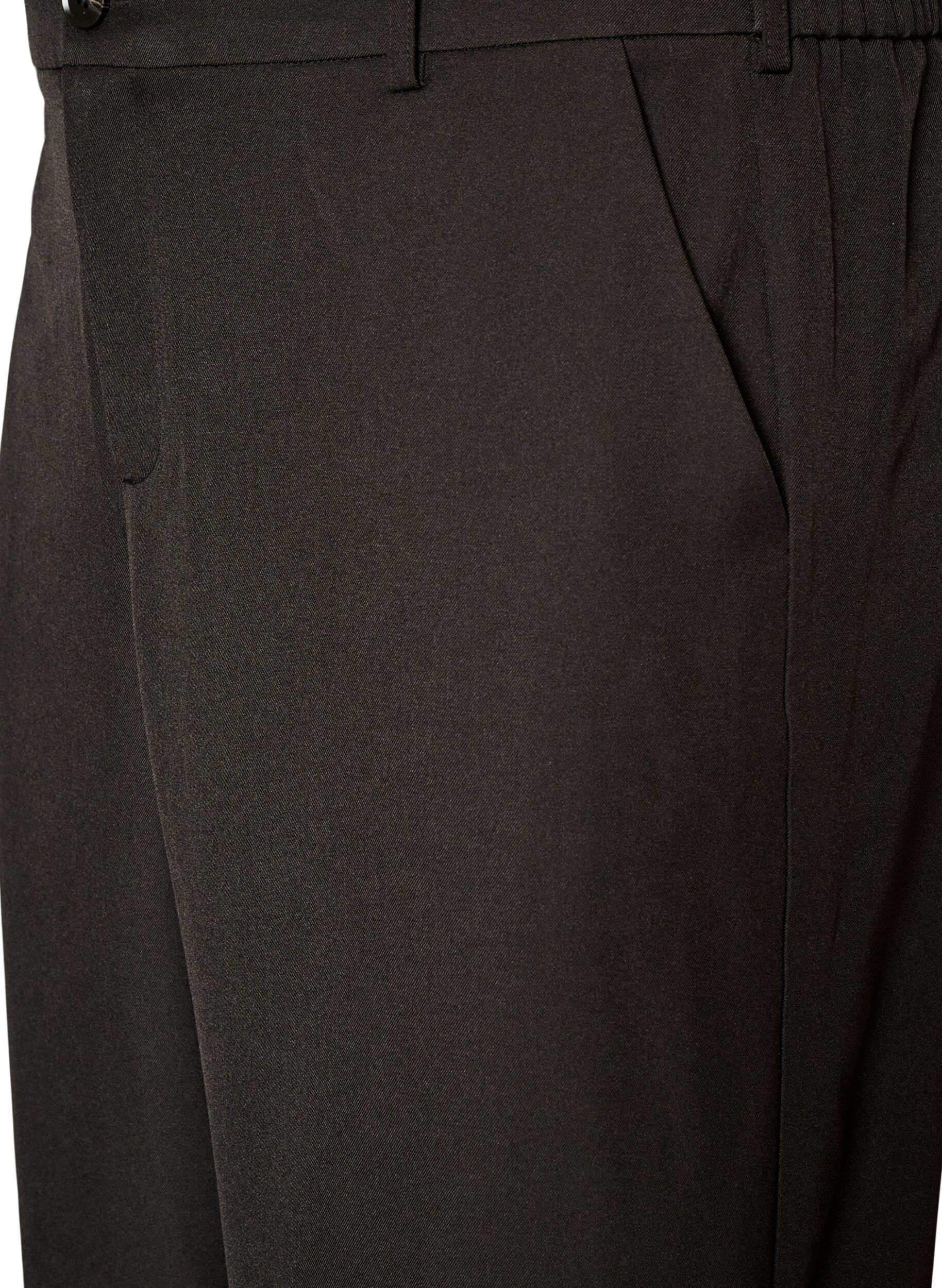 ZizziHose in Barrel-Passform mit hoher Taille, Schwarz, Packshot image number 2