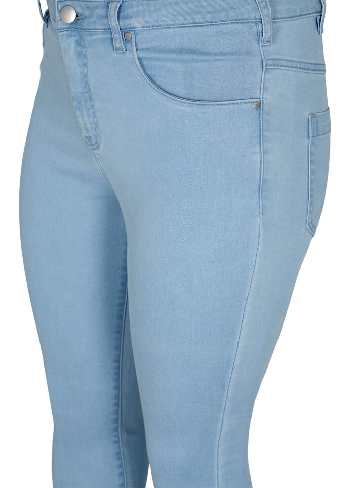 Super Slim Amy Jeans mit hoher Taille, Ex Lt Blue, Packshot image number 2