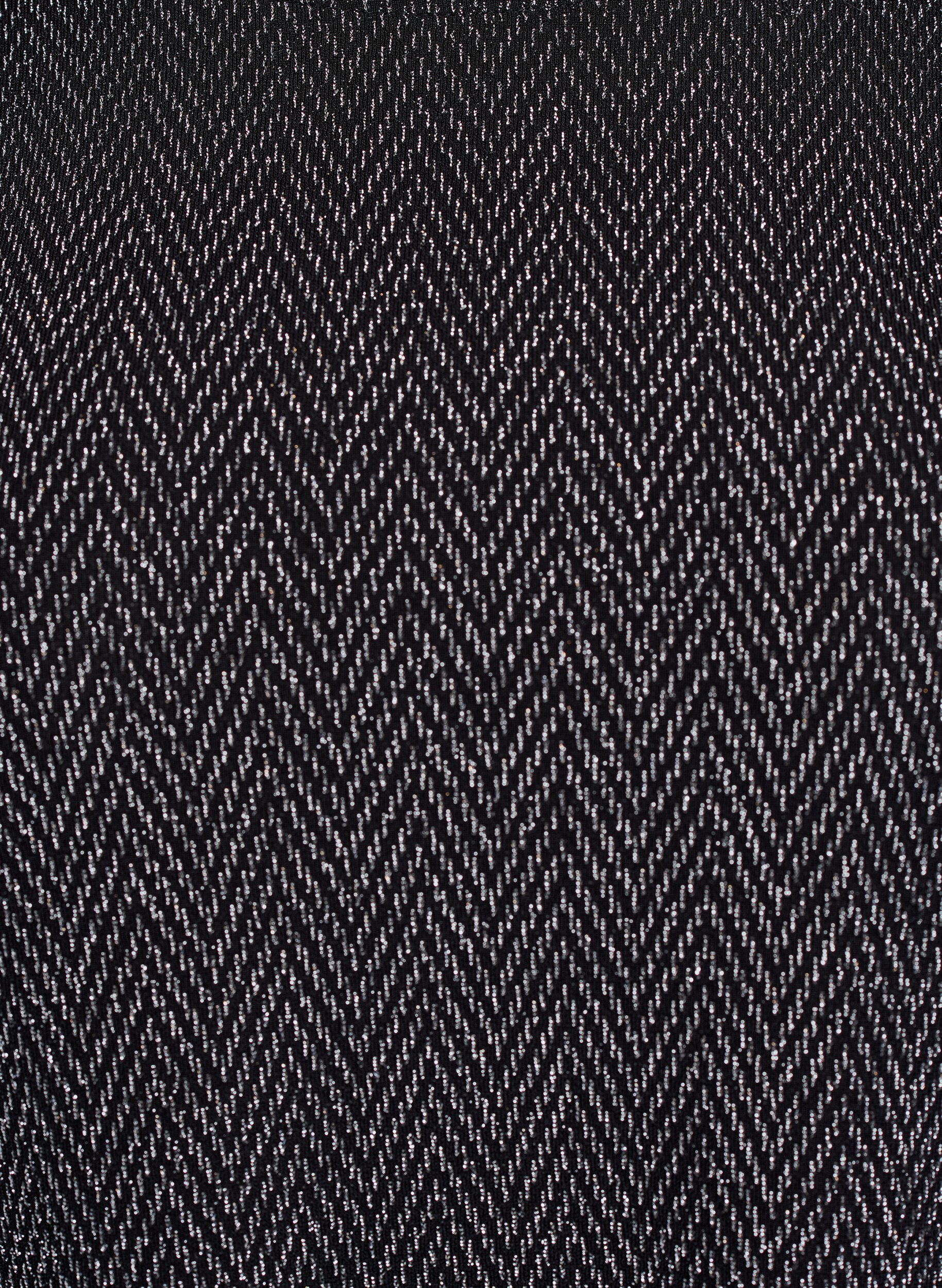 ZizziKurzes Kleid mit Glitzermuster, Schwarz, Packshot image number 2