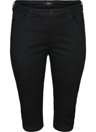Hoch taillierte Amy Capri Jeans mit Super Slim Fit, Black, Packshot