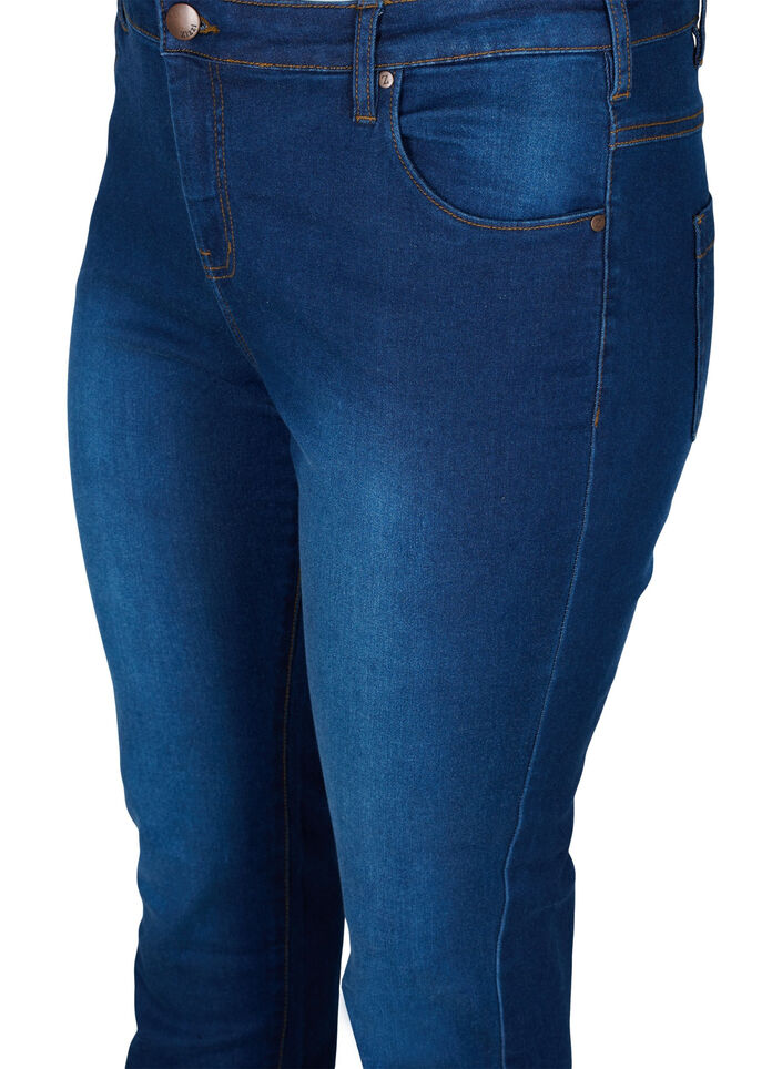 Slim Fit Emily Jeans mit normaler Taillenh&ouml;he, Blau, Packshot image number 2